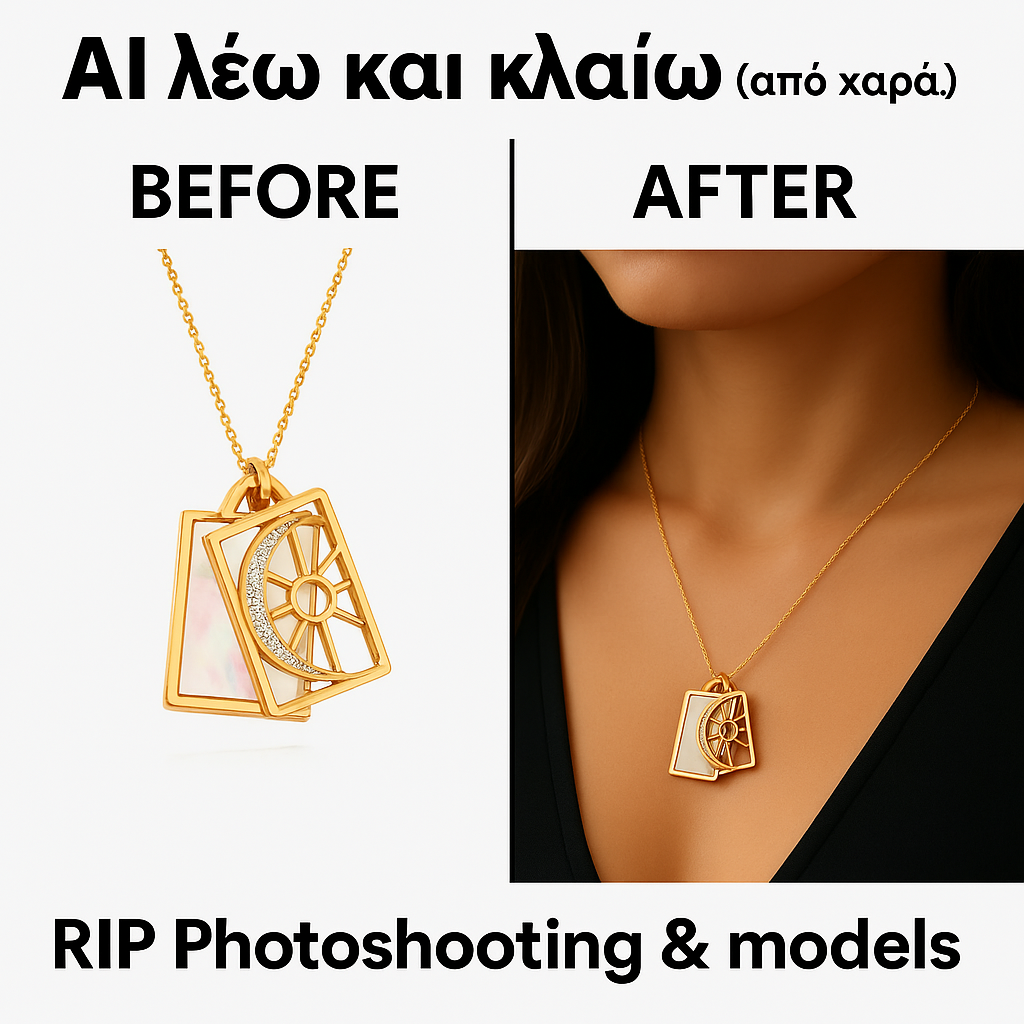 AI μοντέλο: Γλιτώνετε στούντιο, φωτογράφο, μοντέλο, μακιγιέρ